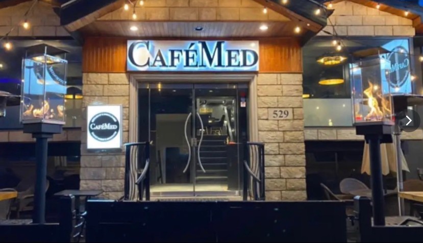 Café Med restaurant patio enclosure 17 Avenue Calgary
