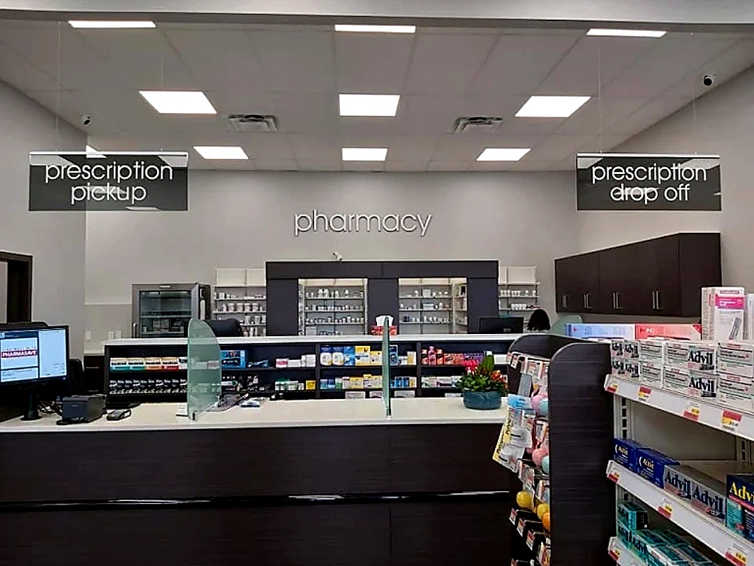 Pharmasave Sylvan Lake custom millwork and checkout