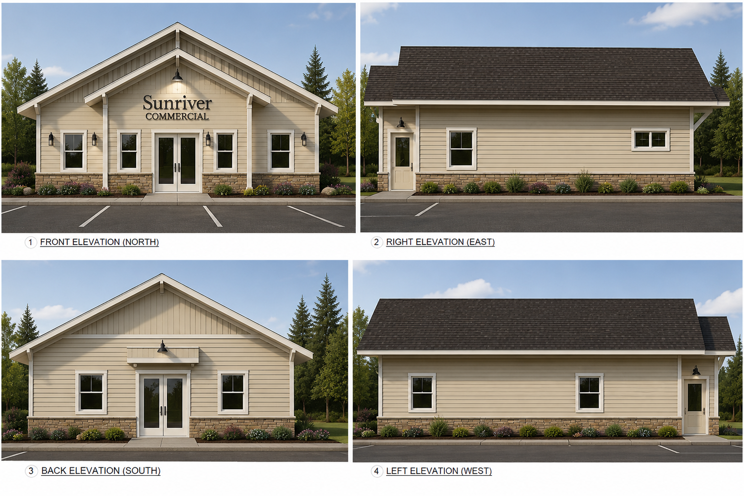 SunRiver Way Commercial Building rendering, Sooke BC