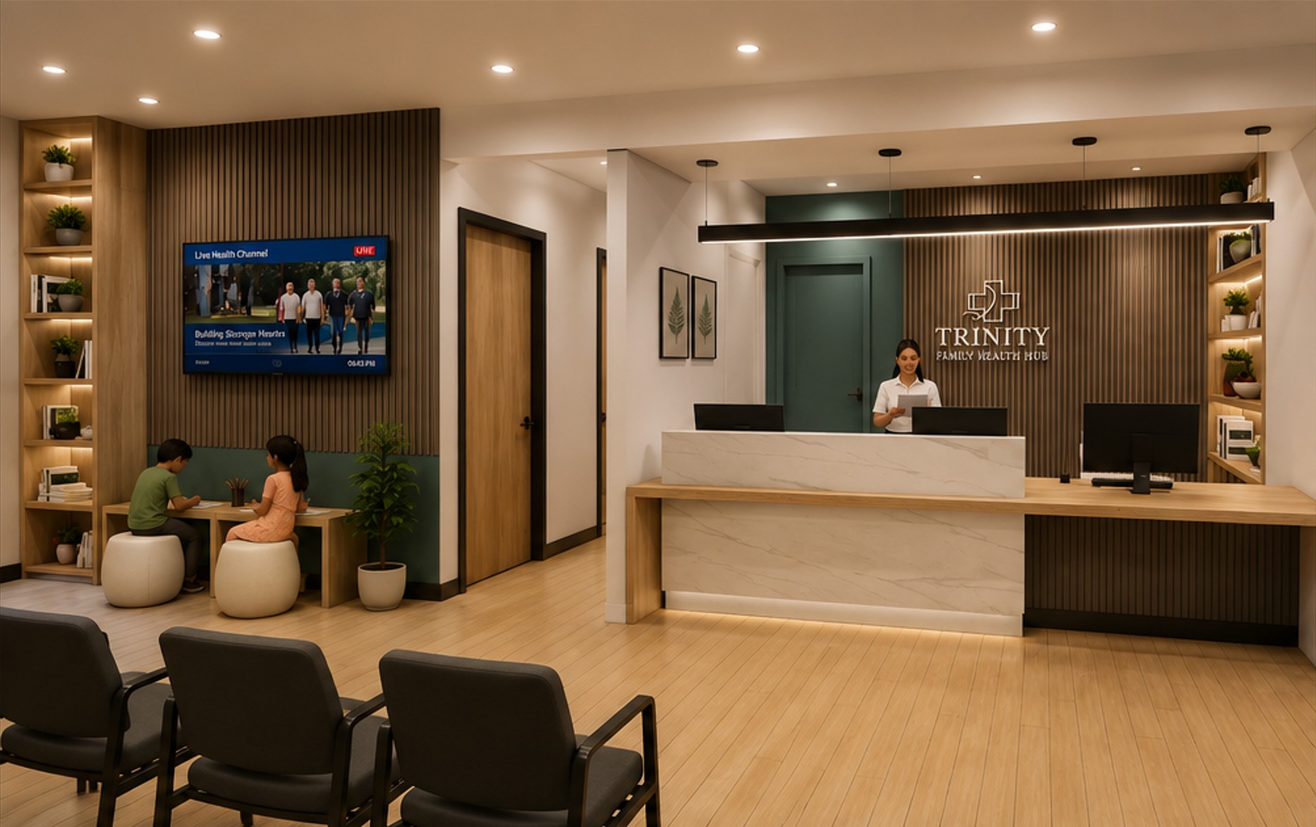 Trinity Medical Clinic interior, Eastview Centre Plaza, Red Deer