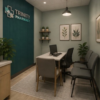 Trinity Pharmacy compounding room layout