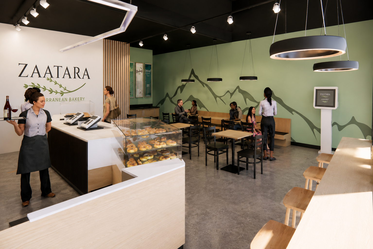 Zaatara Bakery production and baking area